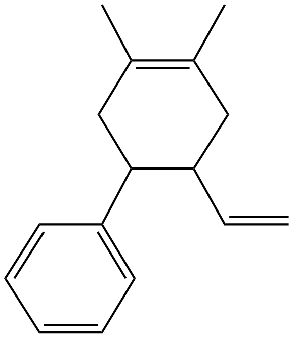 Image of 4,5-dimethyl-2-phenyl-1-vinyl-.DELTA.4-tetrahydrobenzene