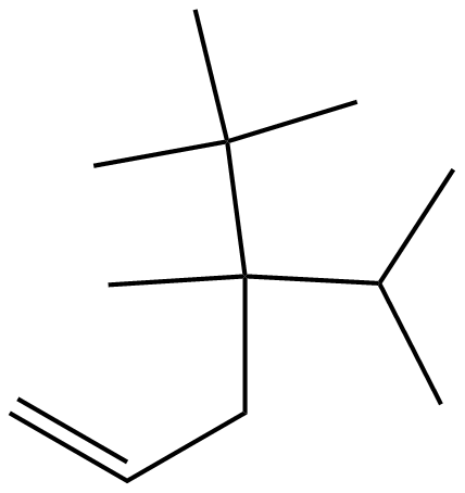 Image of 4,5,5-trimethyl-4-(1-methylethyl)-1-hexene