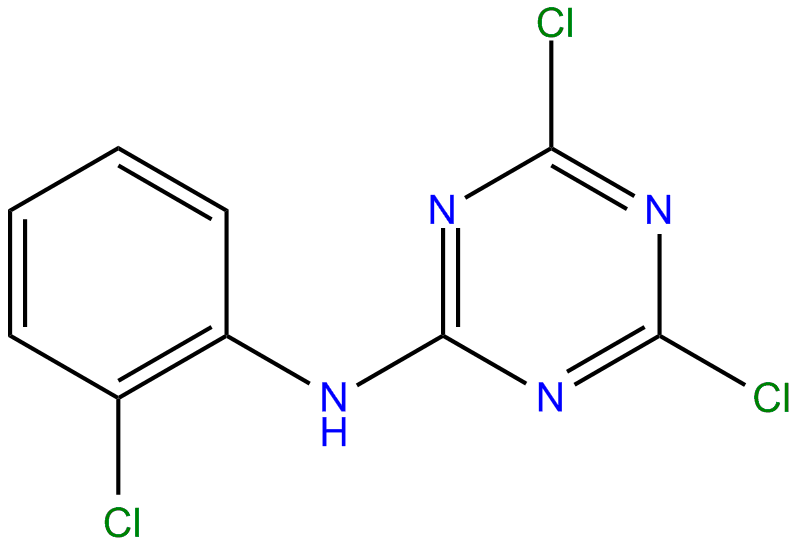 Image of 4,6-dichloro-N-(2-chlorophenyl)-1,3,5-triazin-2-amine
