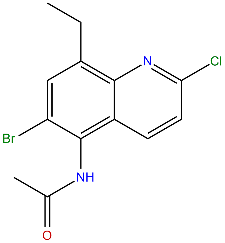 Image of 5-acetamido-6-bromo-2-chloro-8-ethylquinoline