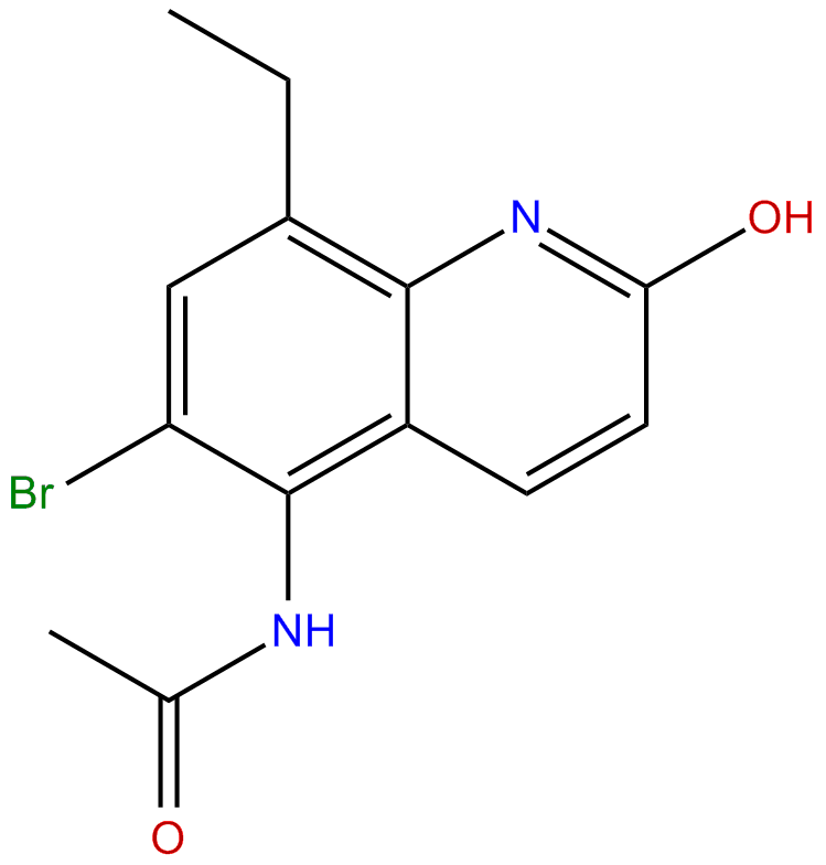 Image of 5-acetamido-6-bromo-8-ethyl-2-hydroxyquinoline