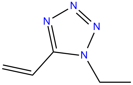 Image of 5-ethenyl-1-ethyl-1H-tetrazole