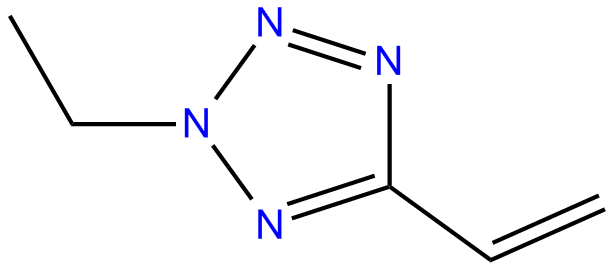 Image of 5-ethenyl-2-ethyl-2H-tetrazole