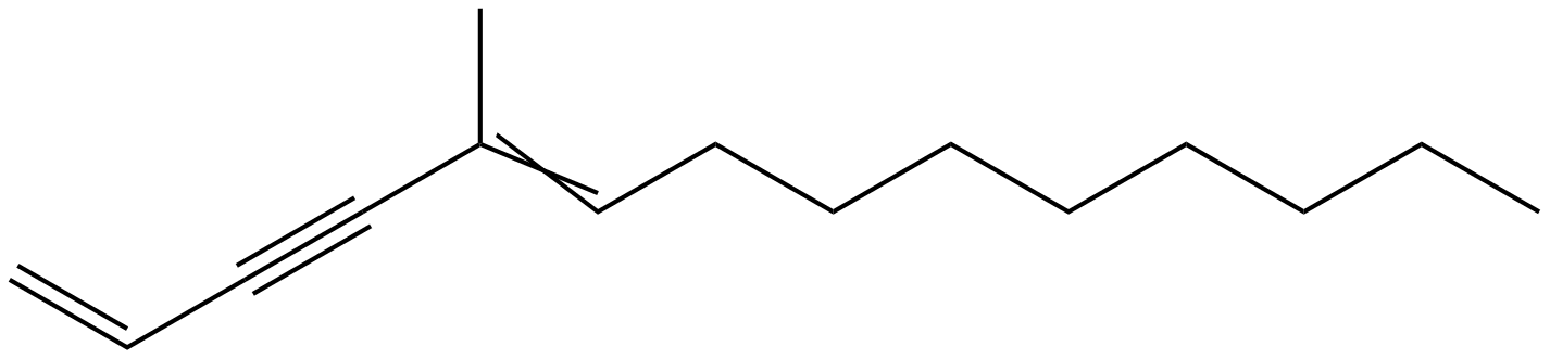 Image of 5-methyl-1,5-tetradecadien-3-yne