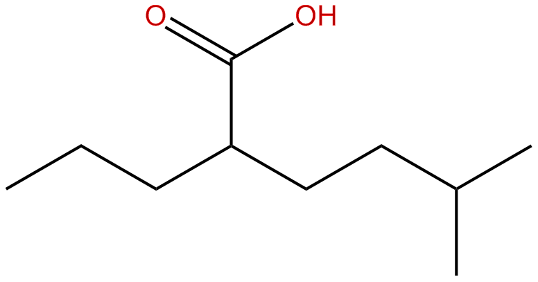 Image of 5-methyl-2-propylhexanoic acid
