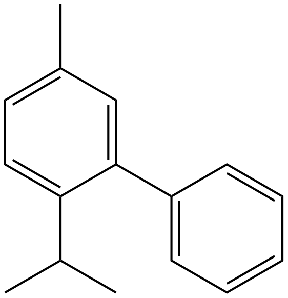 Image of 5-methyl-2-(1-methylethyl)-1,1'-biphenyl