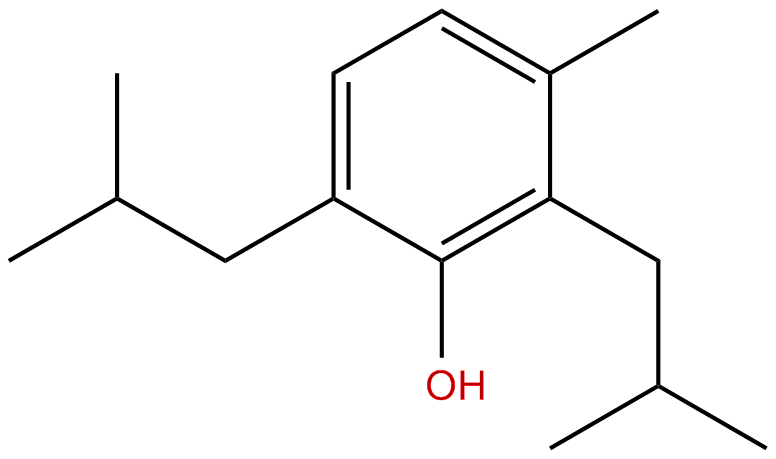 Image of 5-methyl-2,6-bis(2-methylpropyl)phenol