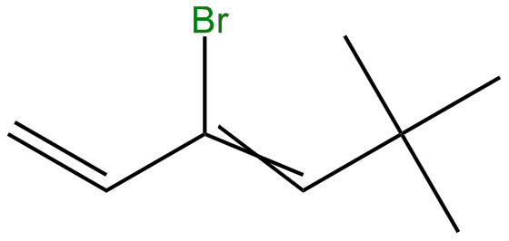 Image of 5,5-dimethyl-3-bromo-1,3-hexadiene
