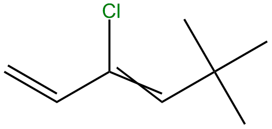 Image of 5,5-dimethyl-3-chloro-1,3-hexadiene