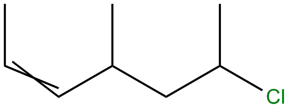 Image of 6-chloro-4-methyl-2-heptene