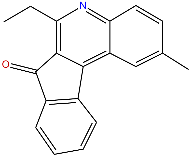 Image of 6-ethyl-2-methyl-7H-indeno[2,1-c]quinolin-7-one
