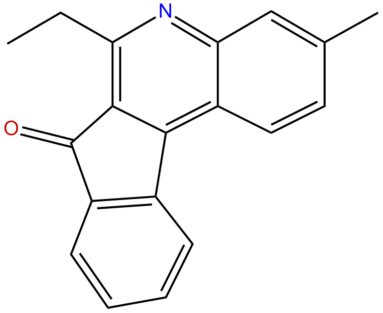 Image of 6-ethyl-3-methyl-7H-indeno[2,1-c]quinolin-7-one