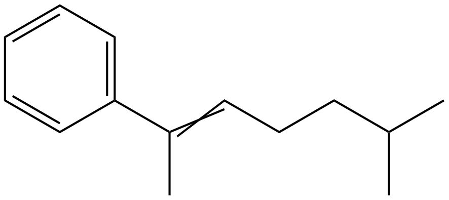 Image of 6-methyl-2-phenyl-2-heptene