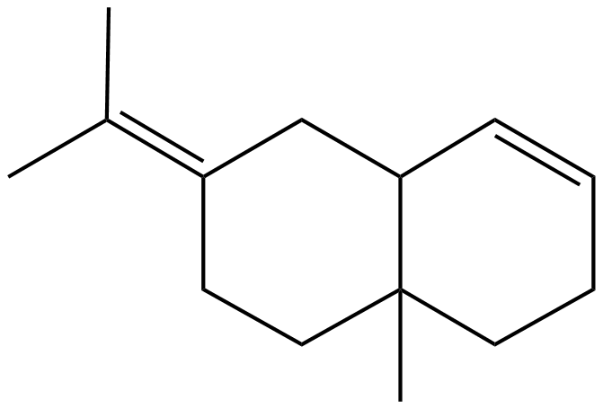 Image of 6-methyl-9-(1-methylethylidene)bicyclo[4.4.0]-2-decene