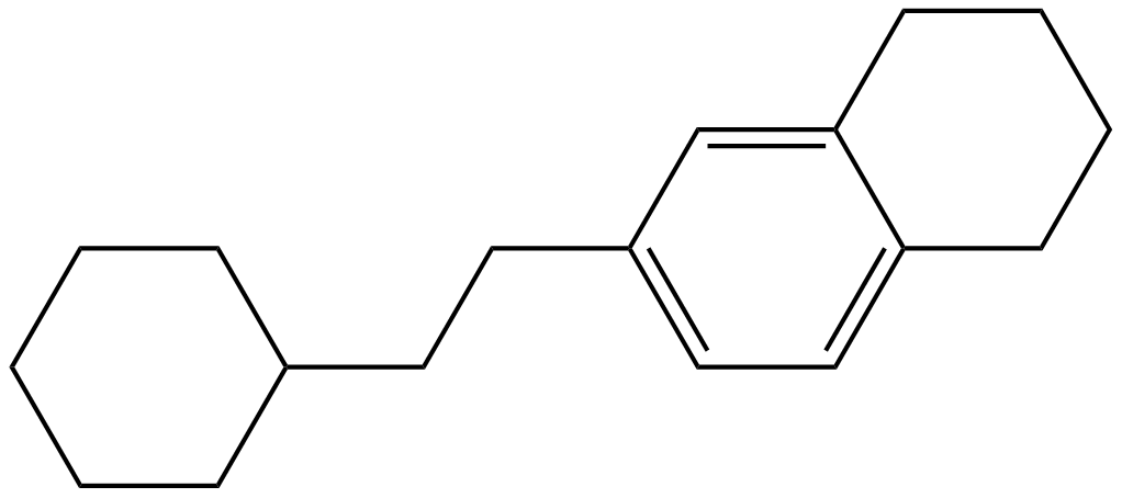 Image of 6-(2-cyclohexylethyl)-1,2,3,4-tetrahydronaphthalene