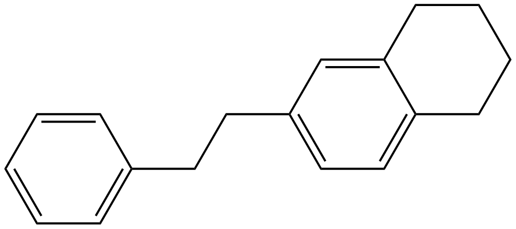 Image of 6-(2-phenylethyl)-1,2,3,4-tetrahydronaphthalene