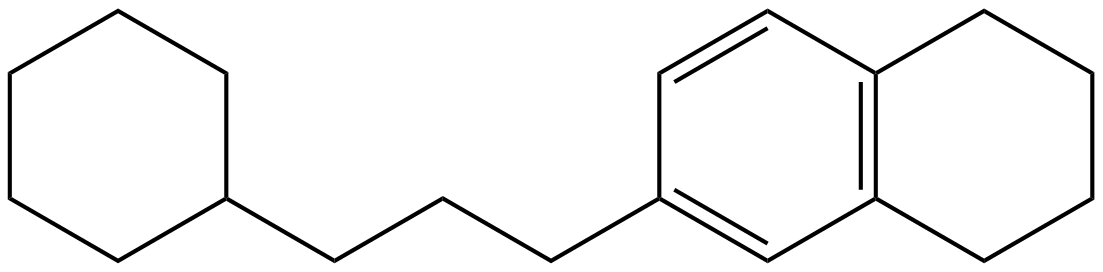 Image of 6-(3-cyclohexylpropyl)-1,2,3,4-tetrahydronaphthalene/