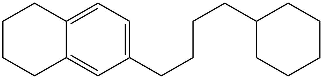 Image of 6-(4-cyclohexylbutyl)-1,2,3,4-tetrahydronaphthalene