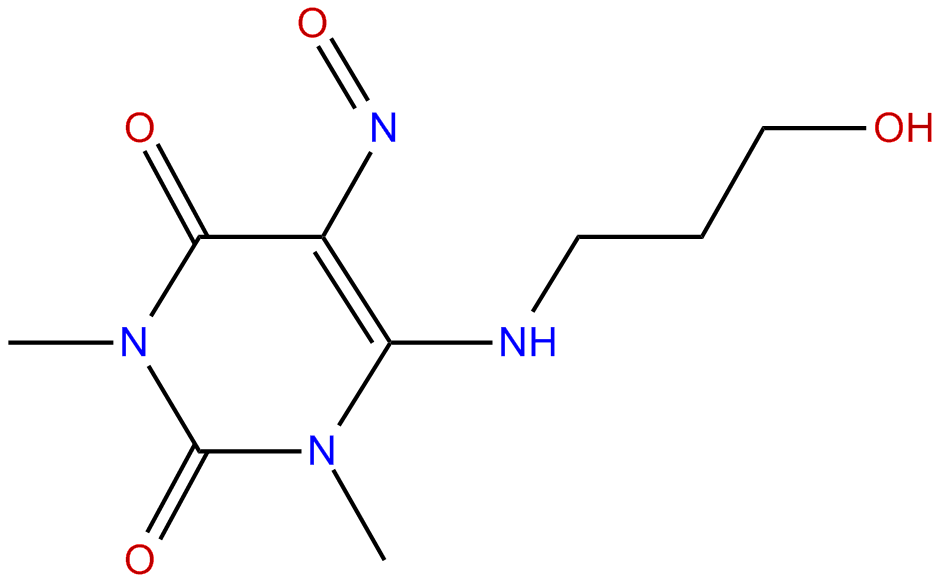 Image of 6-[(3-hydroxypropyl)amino]-1,3-dimethyl-5-nitroso-2,4(1H,3H)-pyrimidinedione