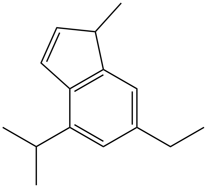 Image of 7-ethyl-1-methyl-5-(1-methylethyl)-1H-indene