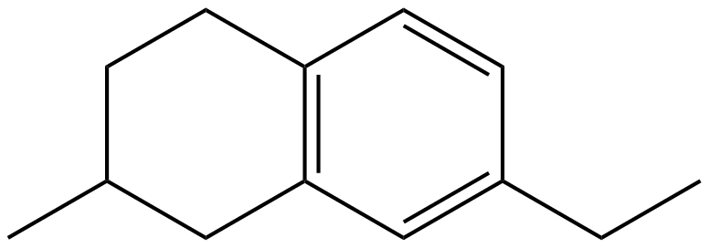 Image of 7-ethyl-1,2,3,4-tetrahydro-2-methylnaphthalene