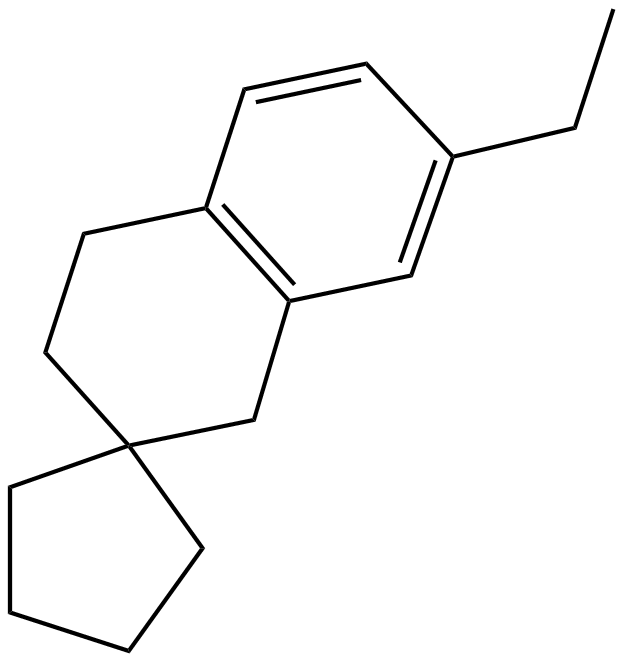 Image of 7-ethyl-1,2,3,4-tetrahydronaphthalene-2,2-spiropentane