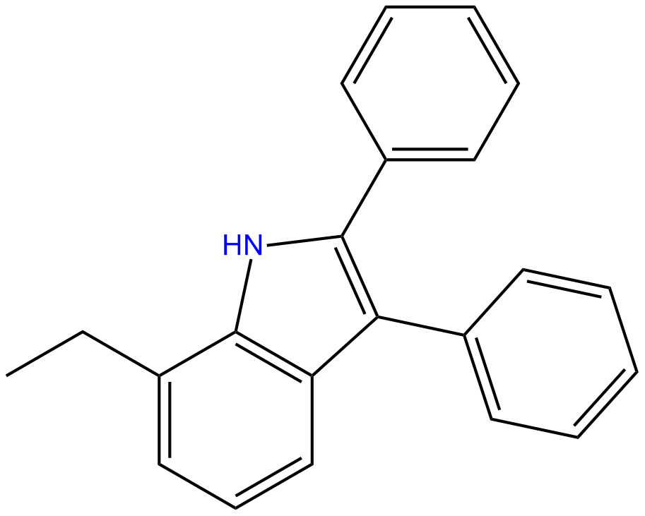 Image of 7-ethyl-2,3-diphenylindole
