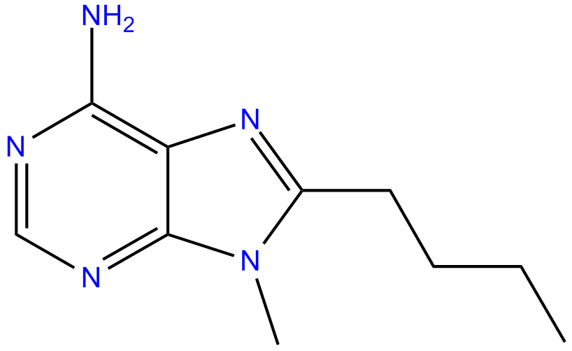 Image of 8-butyl-9-methyladenine
