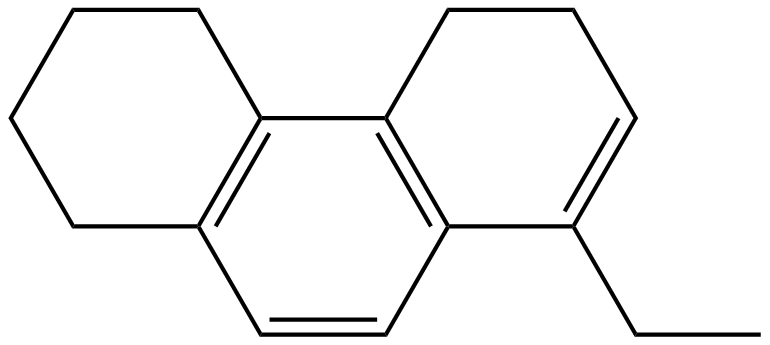 Image of 8-ethyl-1,2,3,4,5,6-hexahydrophenanthrene