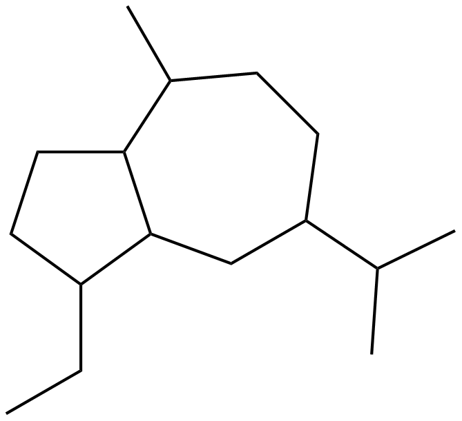 Image of 8-ethyl-2-methyl-5-(1-methylethyl)bicyclo[5.3.0]decane
