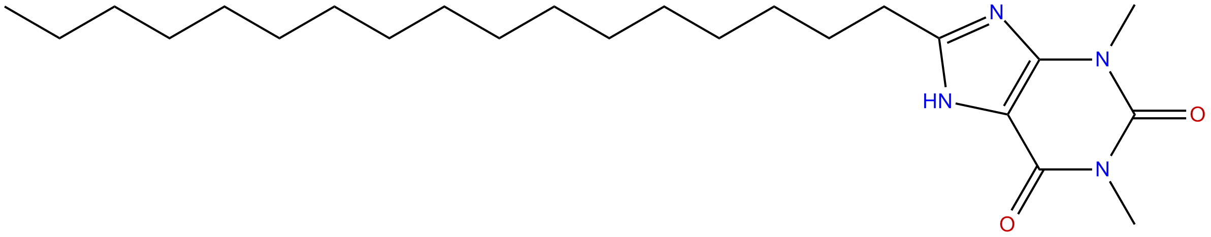Image of 8-heptadecyl-1,2-dihydro-1,3-dimethyl-1H-purine-2,6-dione