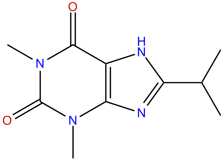 Image of 8-isopropyl-3,7-dihydro-1,3-dimethyl-1H-purine-2,6-dione