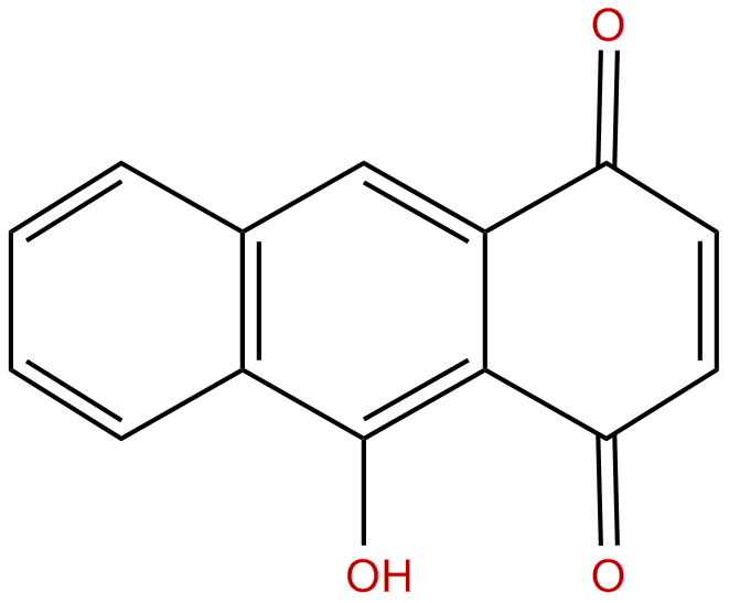 Image of 9-hydroxy-1,4-anthraquinone