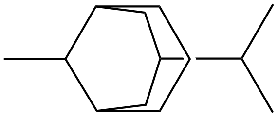 Image of 9-methyl-3-(1-methylethyl)bicyclo[3.3.1]nonane