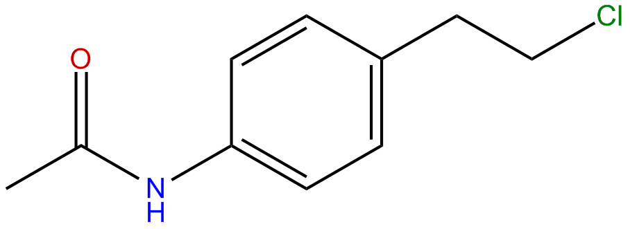 Image of acetamide, N-[4-(2-chloroethyl)phenyl]-