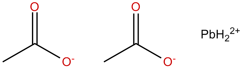 Image of acetic acid, lead(2+) salt