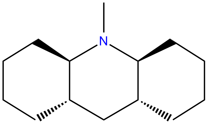 Image of acridine, tetradecahydro-10-methyl-, (4aR,8aR,9aS,10aS)-rel-
