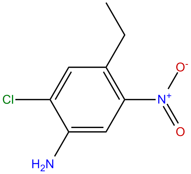 Image of aniline, 2-chloro-4-ethyl-5-nitro-
