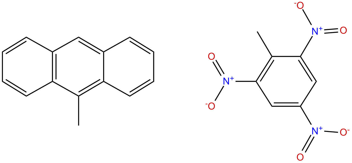 Image of anthracene, 9-methyl-, compd. with 2-methyl-1,3,5-trinitrobenzene(1:1)