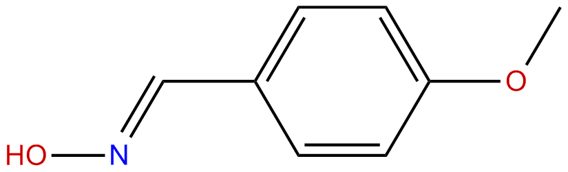 Image of benzaldehyde, 4-methoxy-, oxime, (E)-