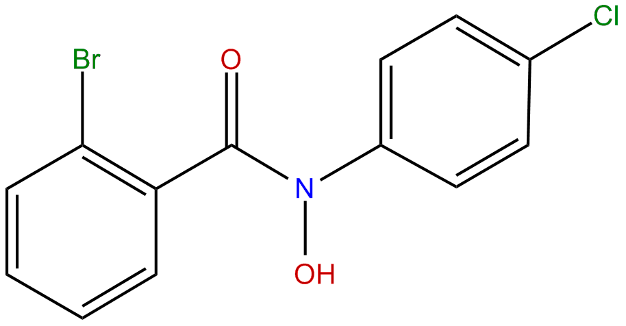 Image of benzamide, 2-bromo-N-(-4-chlorophenyl)-N-hydroxy