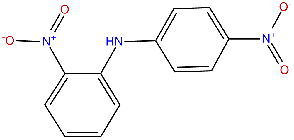 Image of benzenamine, 2-nitro-N-(4-nitrophenyl)-