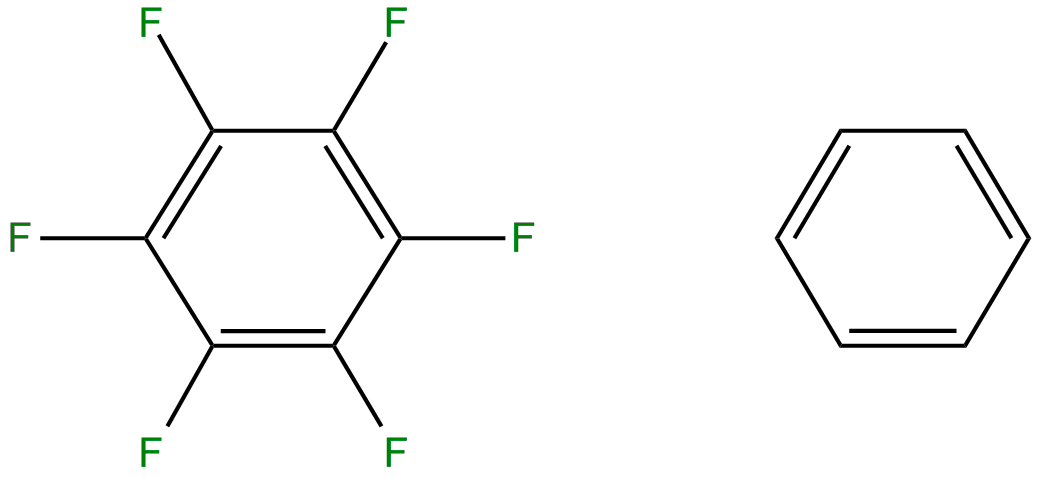 Image of benzene-hexafluorobenzene complex