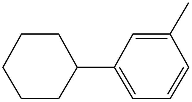 Image of benzene, 1-cyclohexyl-3-methyl-