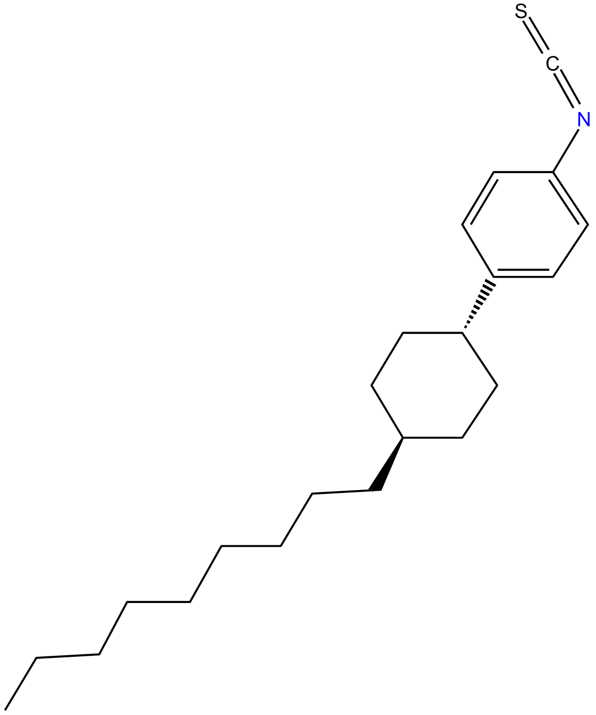 Image of Benzene, 1-isothiocyanato-4-(trans-4-nonylcyclohexyl)-
