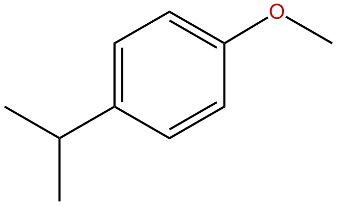 Image of benzene, 1-methoxy-4-(1-methylethyl)-