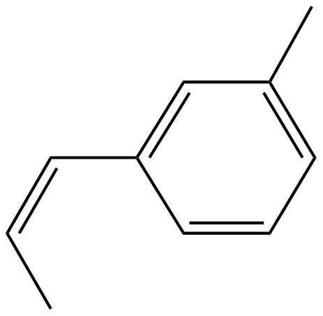 Image of benzene, 1-methyl-3-(1-propenyl)-, (Z)-