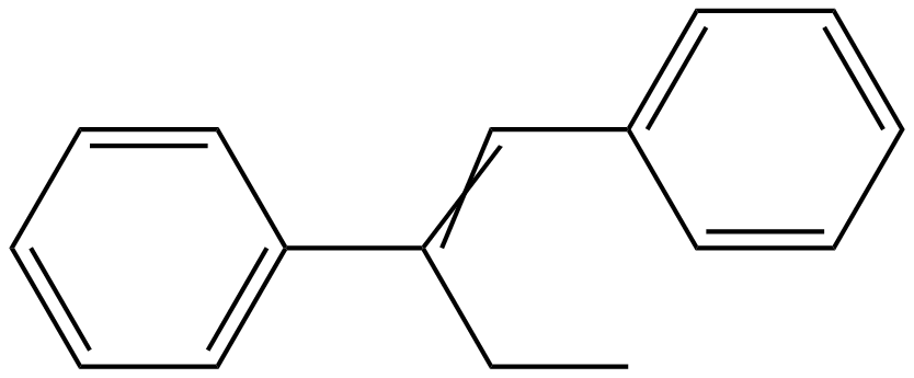 Image of benzene, 1,1'-(1-ethyl-1,2-ethenediyl)bis-, (Z)-