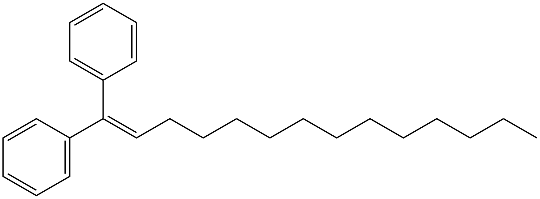 Image of benzene, 1,1'-(1-tetradecenylidene)bis-