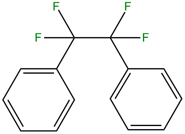 Image of benzene, 1,1'-(1,1,2,2-tetrafluoro-1,2-ethanediyl)bis-
